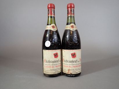 2 bouteilles Châteauneuf du Pape 1988 Château...