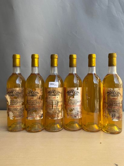 6 bouteilles Château Sigalas Rabaud 1988...
