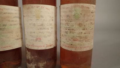 5 bouteilles Château Doisy Daëne 1976 Barsac...