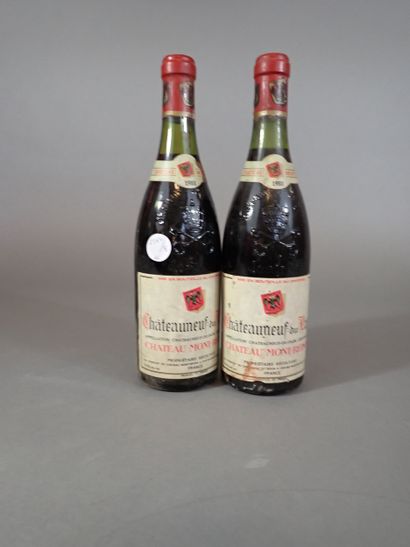2 bouteilles Châteauneuf du Pape 1988 Château...