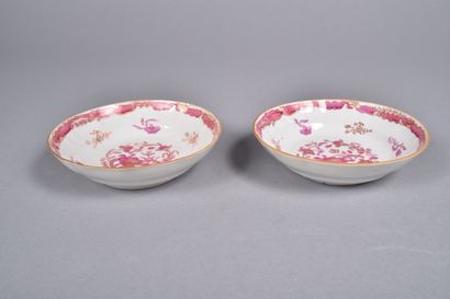 MEISSEN. Paire de coupelles creuses circulaires...