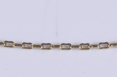 Chaine en or jaune (750°). Poids : 2gr. Longueur...
