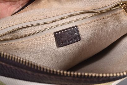 CELINE. Petit sac en toile coton nid d’abeille...