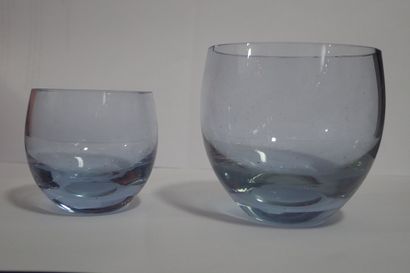 Lot de verres comprenant : 9 verres boules...