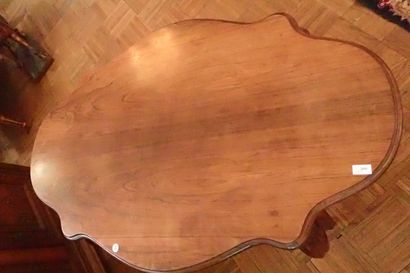 Guéridon violoné en palissandre et placage...