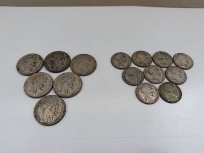 FRANCE - Ensemble de 6 pièces de 20 francs...