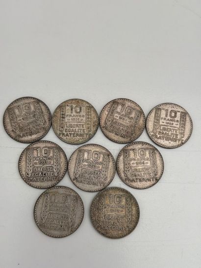 FRANCE - Ensemble de 6 pièces de 20 francs...