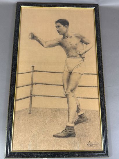H. MEUGNIER - École du XXe, Le Boxeur (ou...