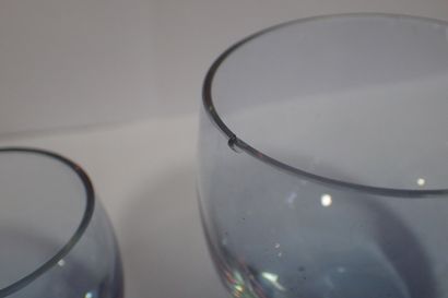 Lot de verres comprenant : 9 verres boules...