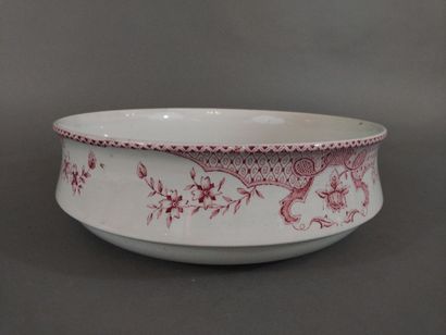 ONNAING (Nord) - Bassine en faïence à décor...