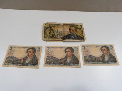 FRANCE - Ensemble de 4 billets comprenant...