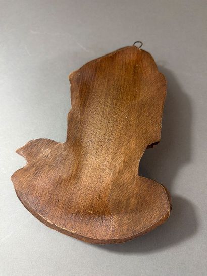 La Bretonne oh Tête féminine en bois naturel...