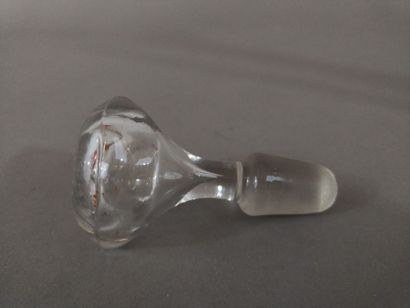 ***Aiguière/carafe en verre taillé (Haut....
