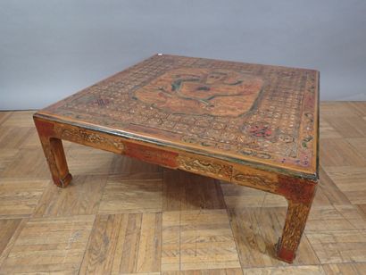 Asie du Sud-Est, Table basse pen bois sculpté...