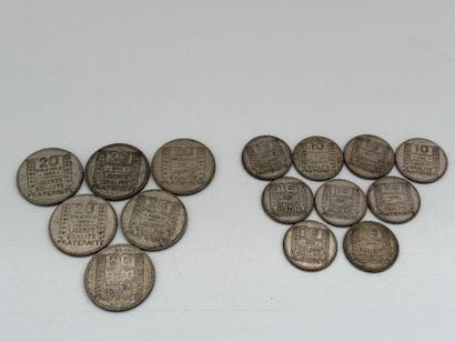 FRANCE - Ensemble de 6 pièces de 20 francs...