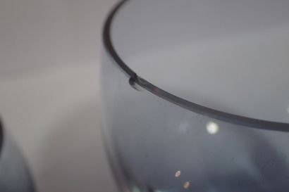 Lot de verres comprenant : 9 verres boules...