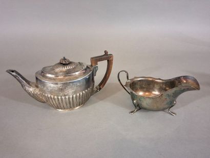 Lot de 6 pièces de service de table en métal...