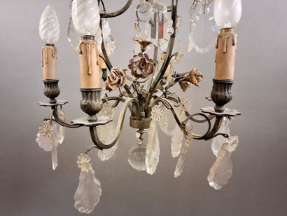 Lustre en métal à six bras de lumiere, la...