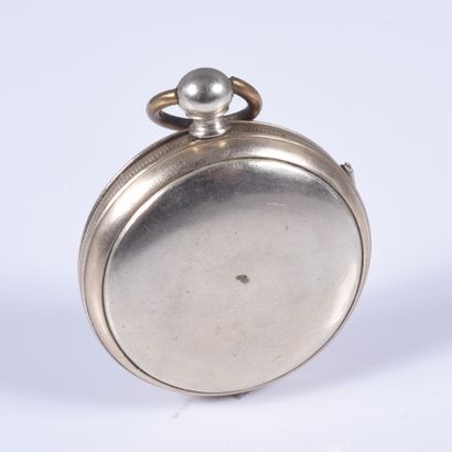 Montre à coq en argent anciennement doré,...