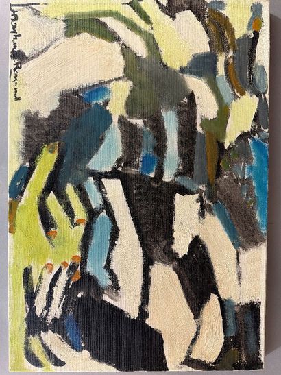Raymond BERGHAVE (?) - Composition abstraite,...