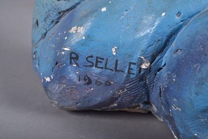 R. SELLE (XXe siècle). Femme nue. Sujet en...