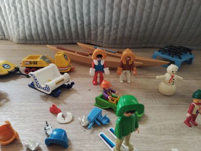PLAYMOBIL - neige, ski, hiver, canoë, boîte...