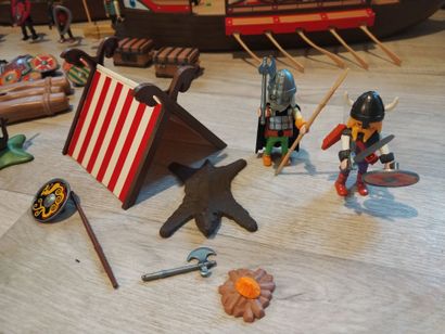 PLAYMOBIL - Vikings, pirates, 4 bateaux,...