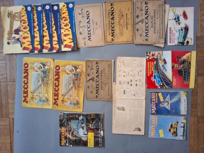MECCANO - Meccano anciens et catalogues comprenant...
