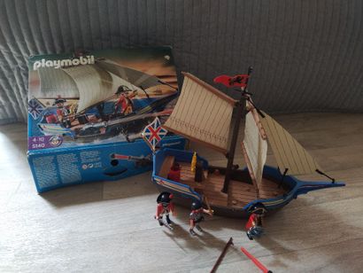PLAYMOBIL - Vikings, pirates, 4 bateaux,...