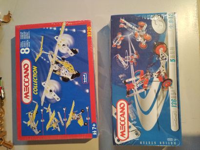 MECCANO - Lot de 12 coffrets dont 2 neufs...