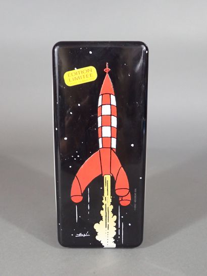 [TINTIN] Boîte en métal à décor de Tintin...