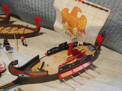 PLAYMOBIL - Vikings, pirates, 4 bateaux,...