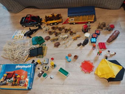 PLAYMOBIL - Lot dépareillé comprenant : animaux...