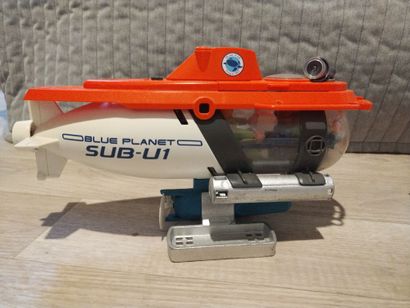 PLAYMOBIL - Lot comprenant sous-marin Blue...