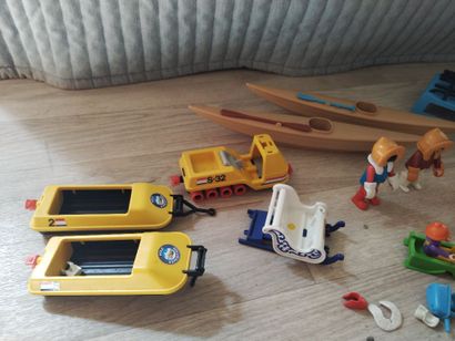 PLAYMOBIL - neige, ski, hiver, canoë, boîte...