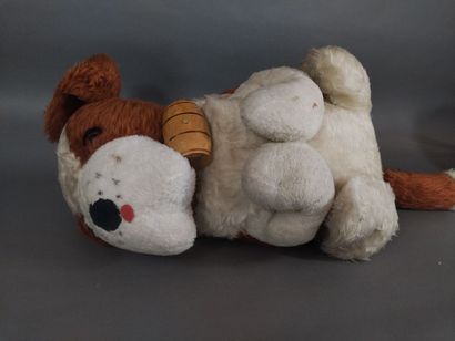 Grande peluche chien Saint-Bernard. Année...