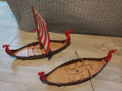 PLAYMOBIL - Vikings, pirates, 4 bateaux,...