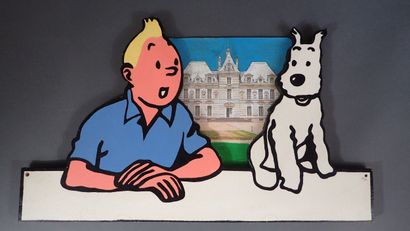 [TINTIN] Décoration murale en bois peint...