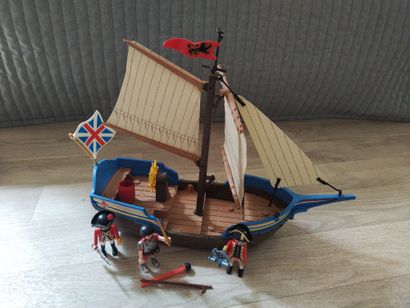 PLAYMOBIL - Vikings, pirates, 4 bateaux,...