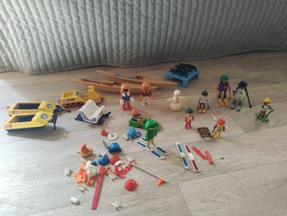 PLAYMOBIL - neige, ski, hiver, canoë, boîte...