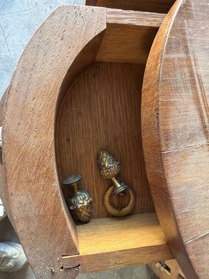 Coiffeuse de dame en placage de loupe et...