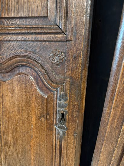 Armoire en chataîgner mouluré et sculpté...