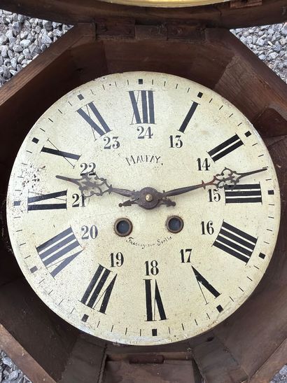 Cadran d'horloge comtoise en tôle émaillée...
