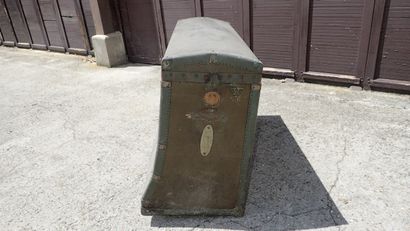 MOYNAT- Malle de voiture en toile enduite...