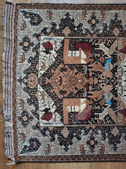 TAPIS d'orient, tapis de prière, en laine...