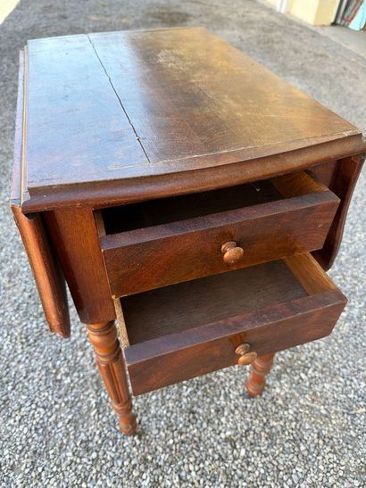 Table portefeuille en acajou et placage d'acajou,...