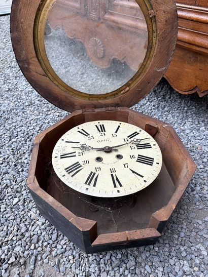 Cadran d'horloge comtoise en tôle émaillée...