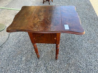 Table portefeuille en acajou et placage d'acajou,...