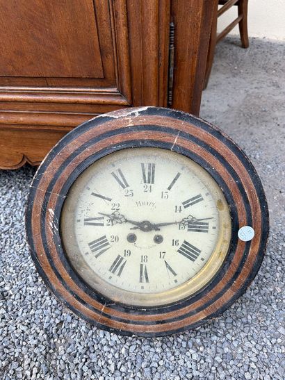 Cadran d'horloge comtoise en tôle émaillée...