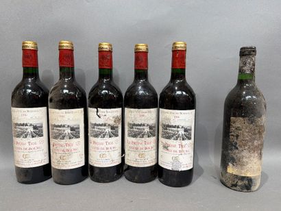 Ensemble de 6 bouteilles de vin comprenant...